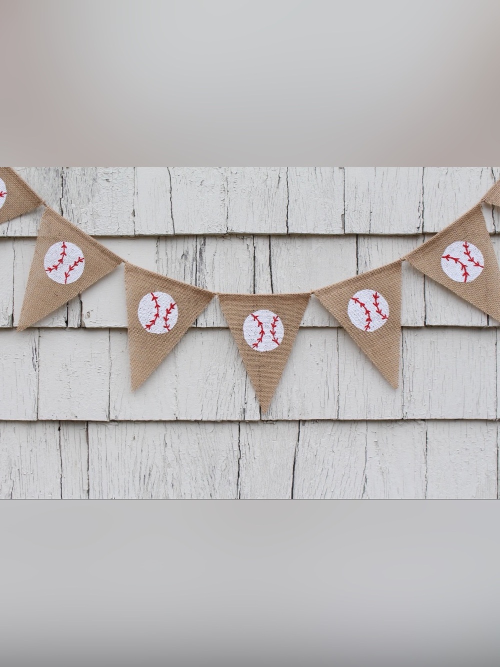 ⚾️ Etsy Burlap Baseball Banner ⚾️